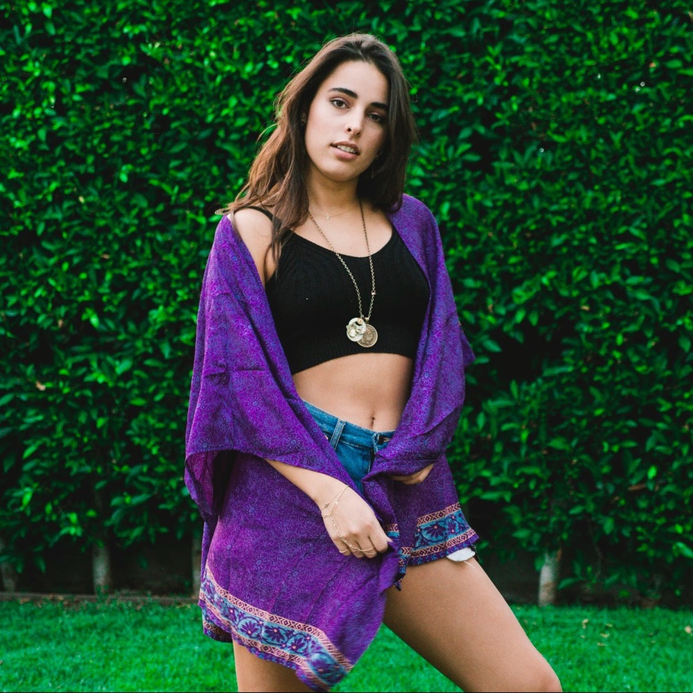 One of a Kind Silk Kimono Recycled Indian Saris